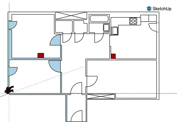 Pronájem bytu 3+1, Praha - Košíře, Vrchlického, 73 m2