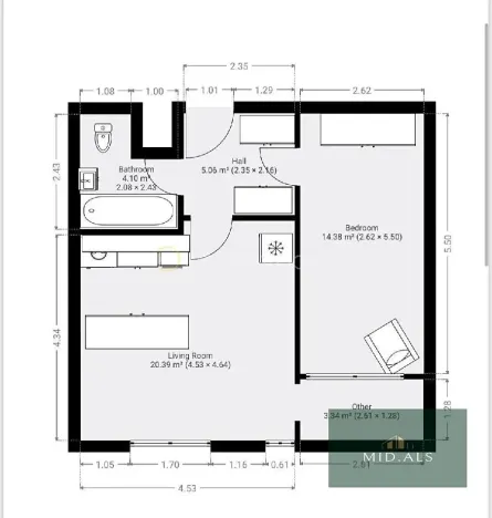 Prodej bytu 2+kk, Praha - Troja, Hnězdenská, 40 m2