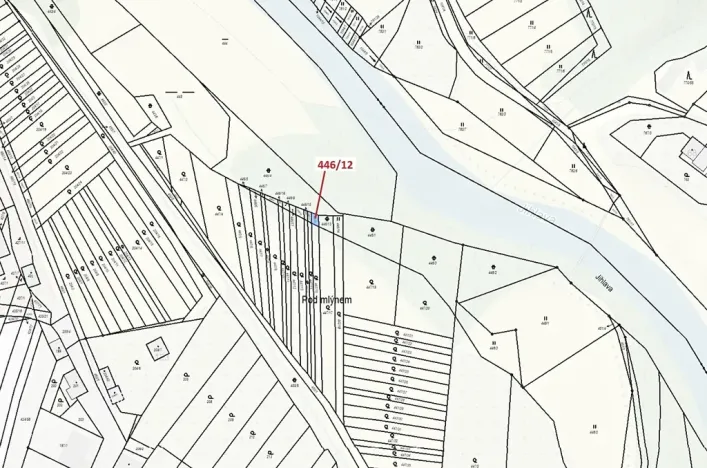Dražba pozemku, Ivančice, 24 m2