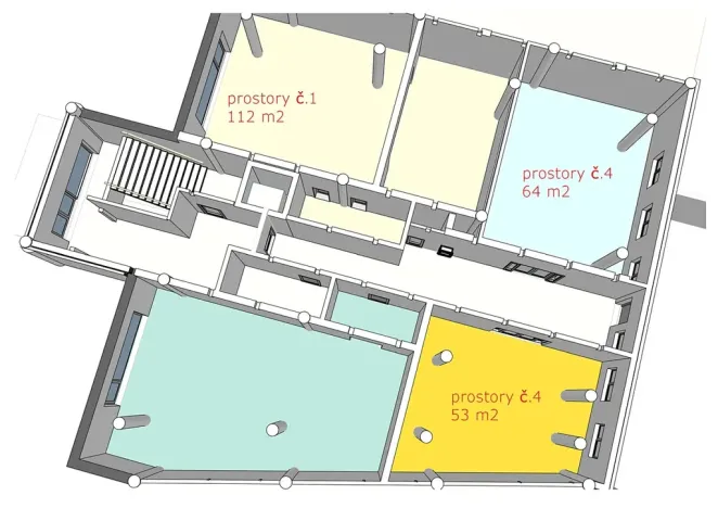 Pronájem obchodního prostoru, Třebíč, Tomáše Bati, 53 m2