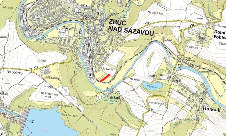 Prodej pozemku pro bydlení, Zruč nad Sázavou, 5369 m2