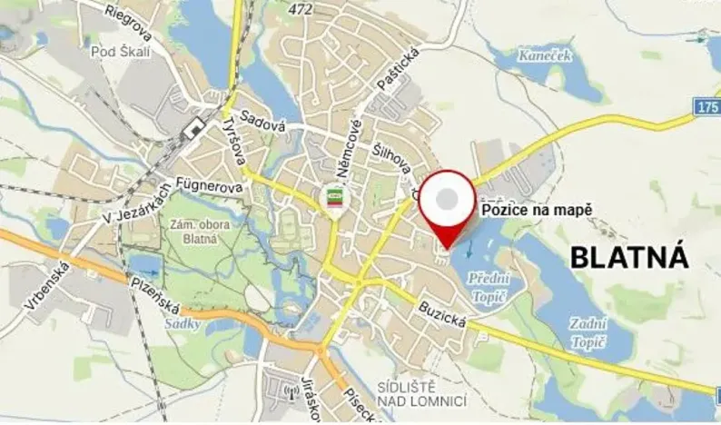 Dražba garáže, Blatná, 22 m2