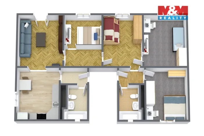 Prodej bytu 5+1, Horní Slavkov, Poštovní, 97 m2