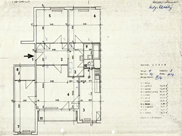 Pronájem bytu 4+1, Brno, Kubíkova, 94 m2