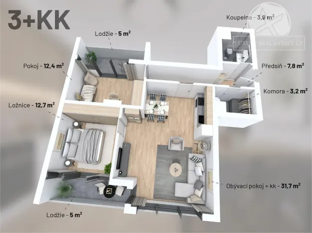 Prodej bytu 3+kk, Praha - Vysočany, Na výběžku, 81 m2