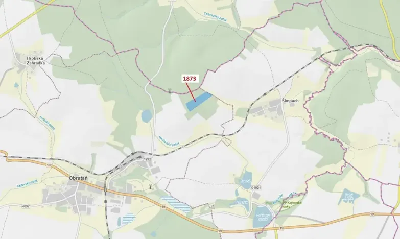 Dražba lesa, Obrataň, 32740 m2