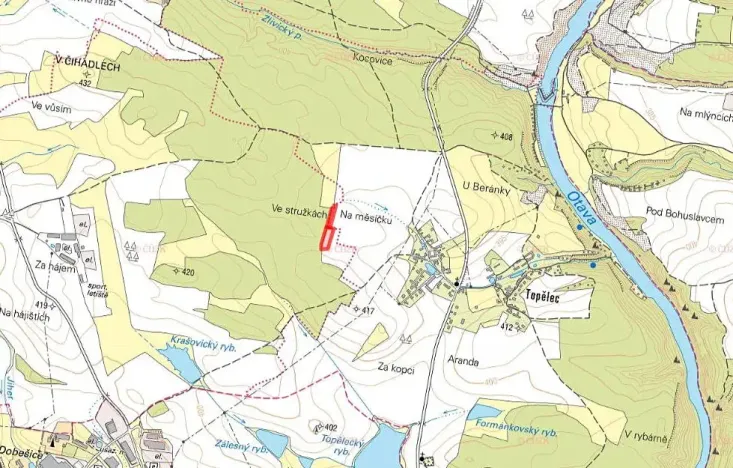 Prodej louky, Čížová, 5714 m2