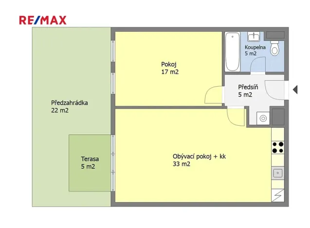Prodej bytu 2+kk, Praha - Dolní Počernice, Černodolská, 59 m2