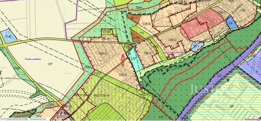 Prodej pozemku pro bydlení, Praha - Velká Chuchle, Nad Chuchlí, 842 m2