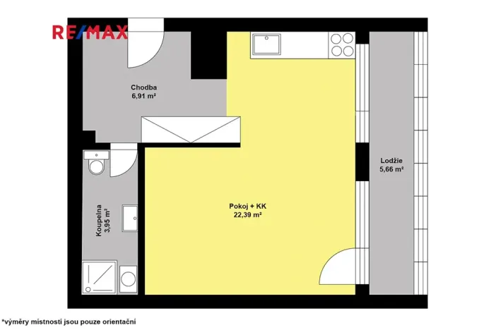 Prodej bytu 1+kk, Nymburk, Letců R. A. F., 40 m2