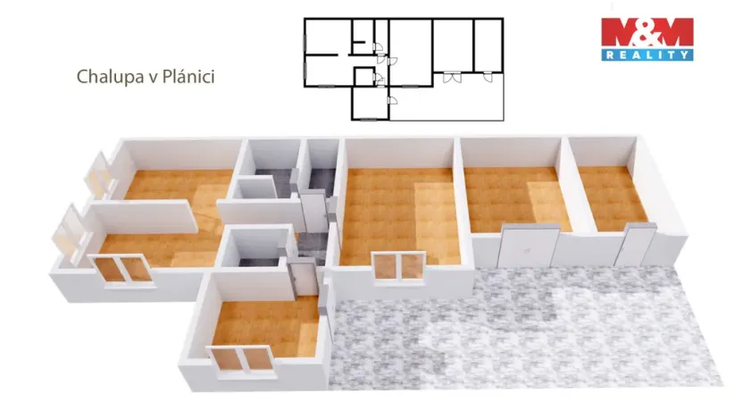 Prodej rodinného domu, Plánice - Štipoklasy, 90 m2
