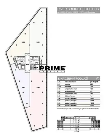 Pronájem kanceláře, Praha - Hlubočepy, Strakonická, 289 m2