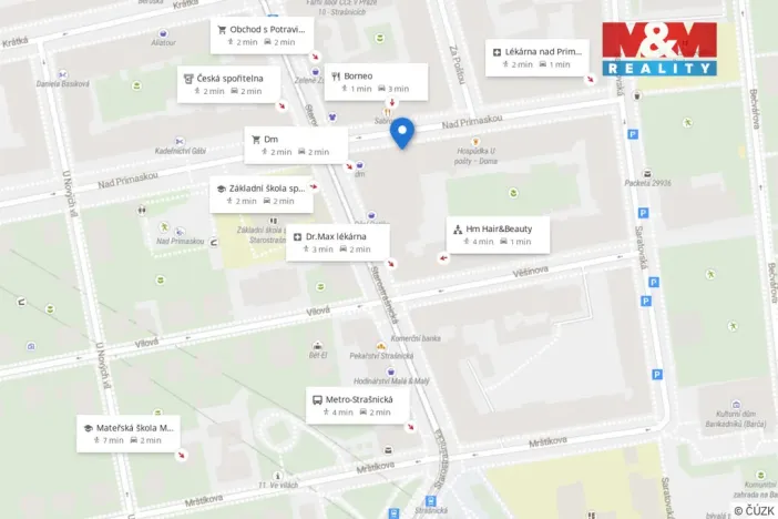 Prodej bytu 2+1, Praha - Strašnice, Nad Primaskou, 60 m2