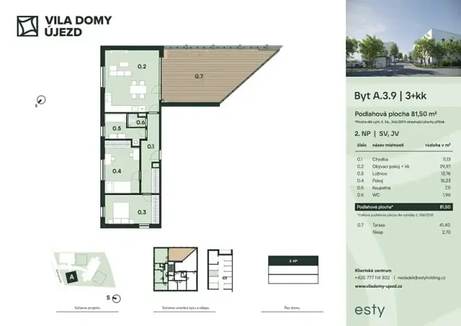 Prodej bytu 3+kk, Praha - Újezd nad Lesy, Rohožnická, 82 m2