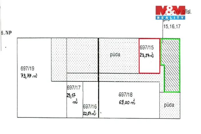 Prodej bytu 1+kk, Karlovy Vary - Rybáře, Majakovského, 24 m2