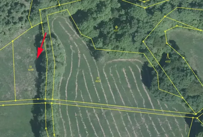 Prodej podílu louky, Nedašov, 350 m2