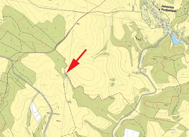 Prodej louky, Dubnice, 903 m2