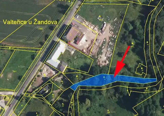 Prodej lesa, Žandov, 1294 m2