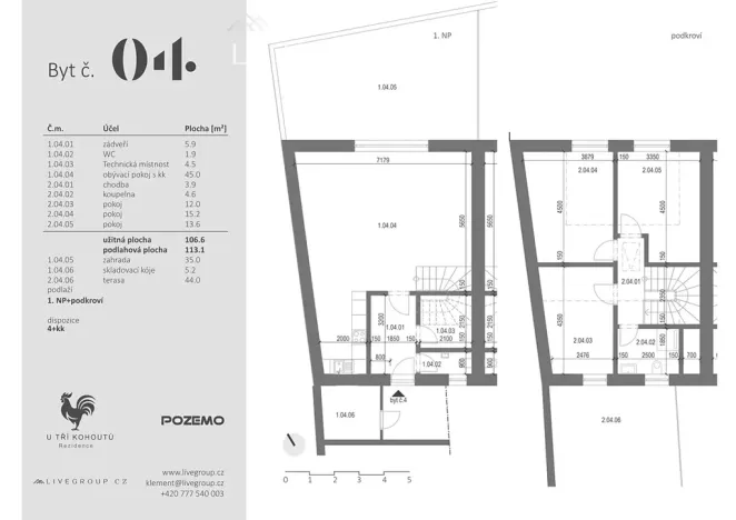 Prodej bytu 5+kk, Ivančice, 113 m2