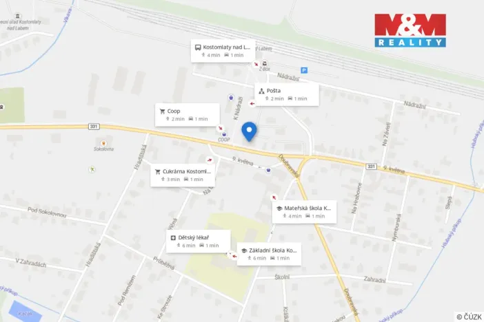 Prodej bytu 2+kk, Kostomlaty nad Labem, 9. května, 53 m2