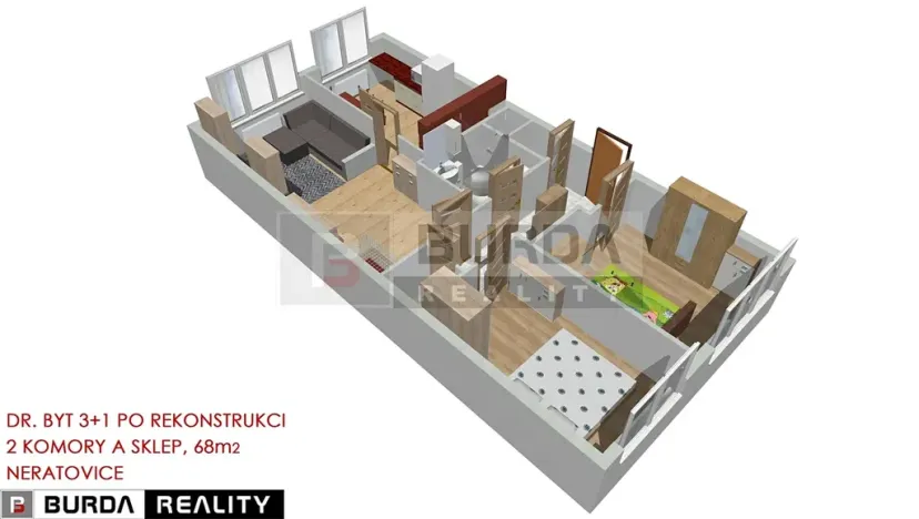 Prodej bytu 3+1, Neratovice, 68 m2