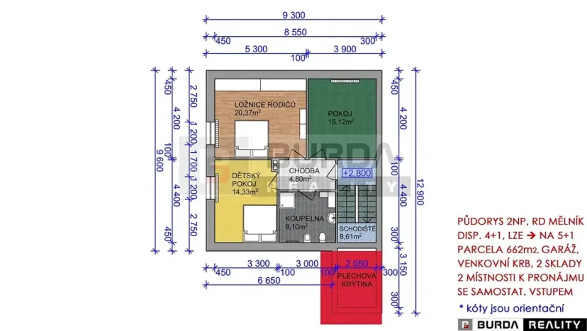 Prodej rodinného domu, Mělník, Komenského, 203 m2