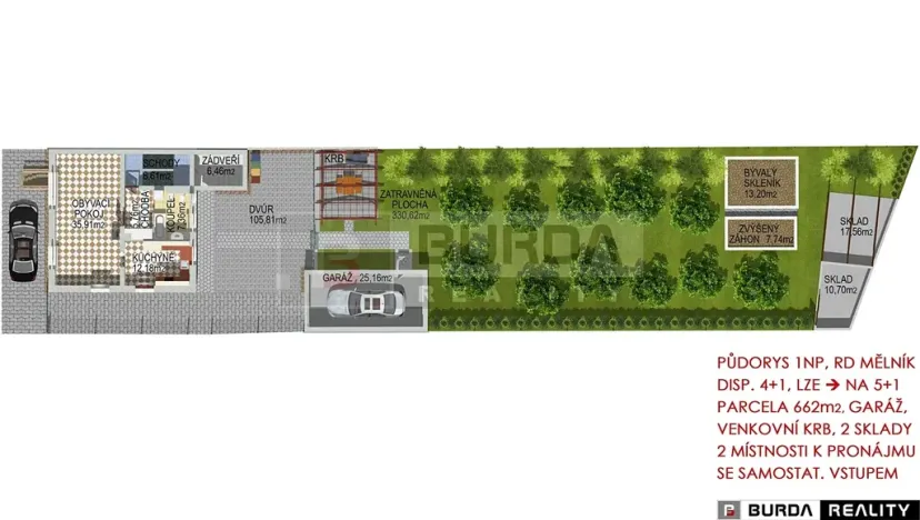 Prodej rodinného domu, Mělník, Komenského, 203 m2