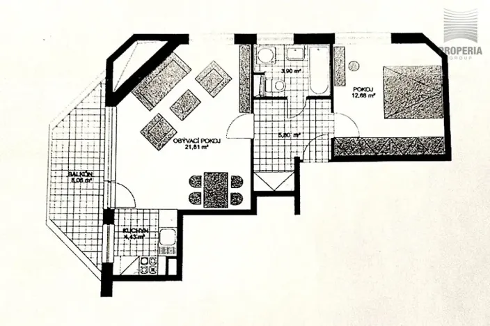 Prodej bytu 2+kk, Brno, Bělohorská, 48 m2