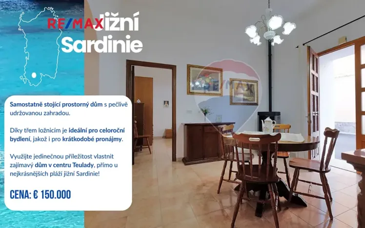 Prodej rodinného domu, Teulada, Itálie, 110 m2