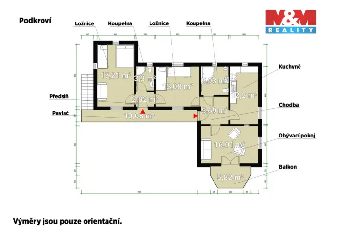Prodej rodinného domu, Zlatá Koruna, 154 m2
