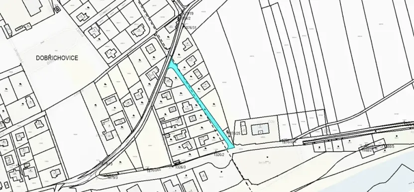 Dražba zahrady, Dobřichovice, 1128 m2