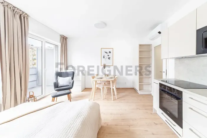 Pronájem bytu 1+kk, Brno, Spolková, 27 m2