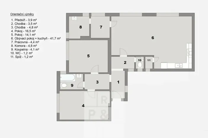 Prodej bytu 4+kk, Praha - Žižkov, Viklefova, 100 m2