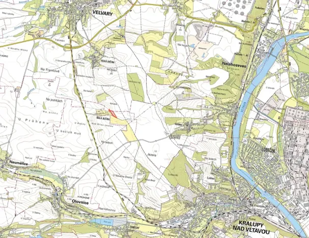 Prodej pole, Kralupy nad Vltavou, 10970 m2