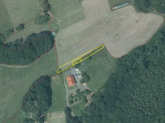 Dražba pozemku, Odry, 574 m2