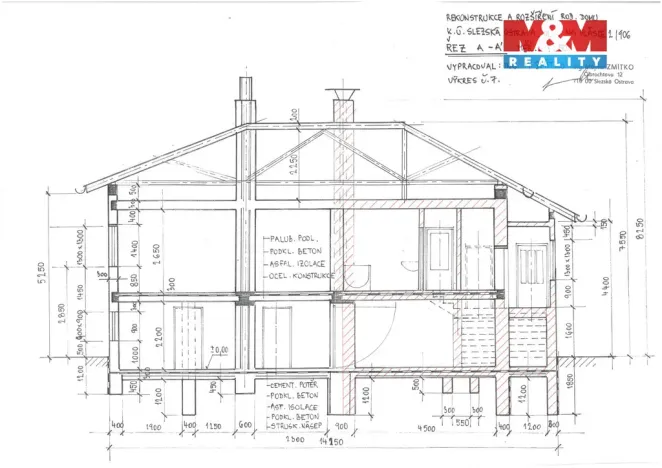 Prodej rodinného domu, Ostrava - Slezská Ostrava, Na Hlásce, 180 m2