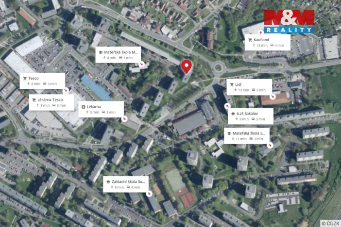 Pronájem bytu 3+1, Sokolov, Marie Majerové, 66 m2