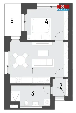 Prodej bytu 2+kk, Brandýs nad Labem-Stará Boleslav, Dřevčická, 51 m2