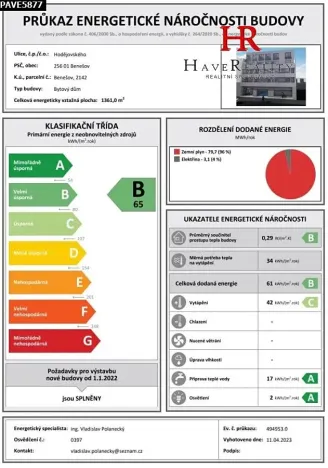 Pronájem bytu 1+kk, Benešov, Hodějovského, 40 m2