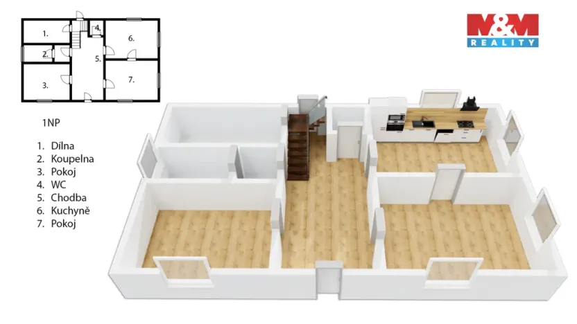 Prodej rodinného domu, Kunratice u Cvikova, 190 m2