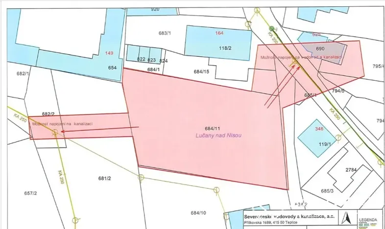 Prodej pozemku pro bydlení, Lučany nad Nisou, 2111 m2