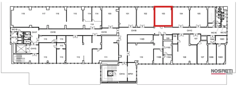 Pronájem kanceláře, Brno, Křenová, 36 m2