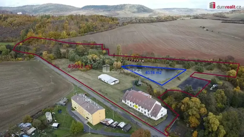 Prodej rybníku, Valeč, 4174 m2