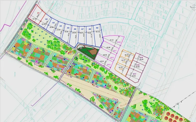 Prodej pozemku pro bydlení, Hrušovany u Brna, Pod Střediskem, 1230 m2