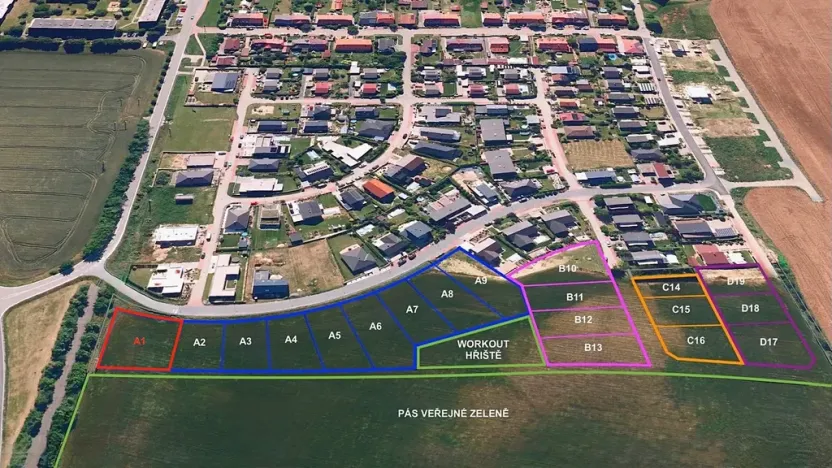Prodej pozemku pro bydlení, Hrušovany u Brna, Pod Střediskem, 1230 m2