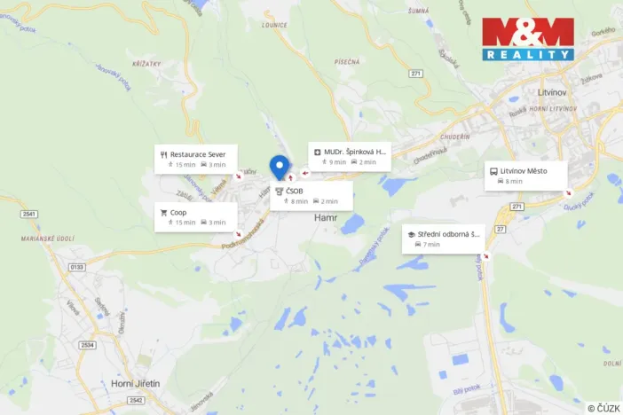 Pronájem bytu 4+1, Litvínov - Janov, Hamerská, 74 m2