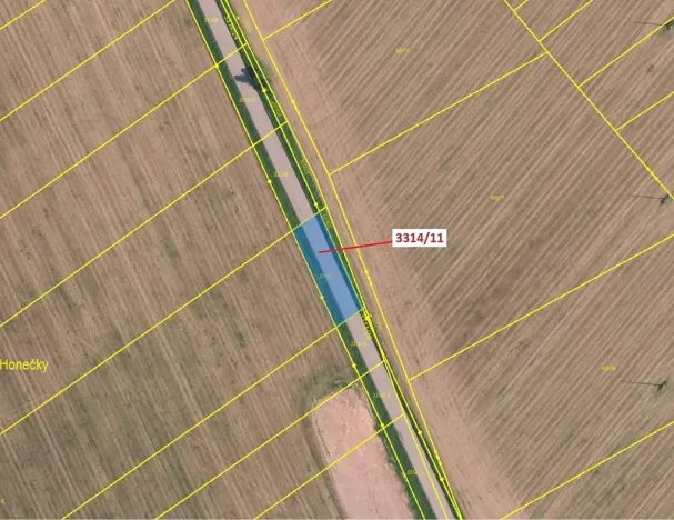 Dražba pozemku, Březník, 488 m2