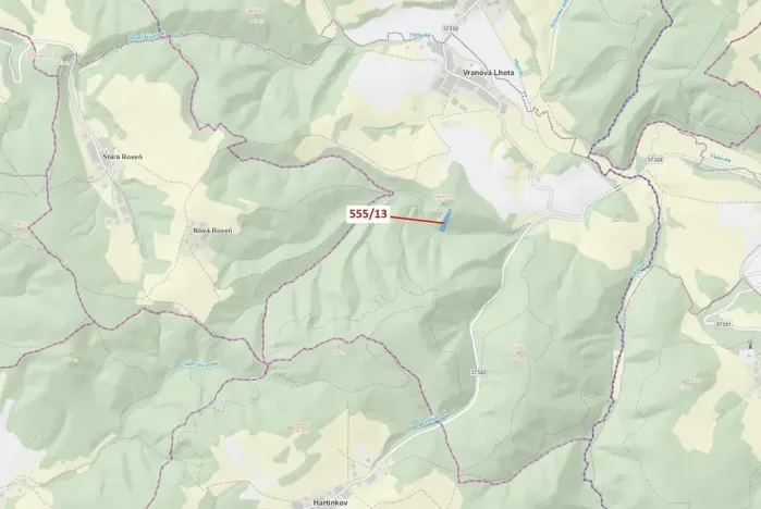 Dražba lesa, Vranová Lhota, 5798 m2