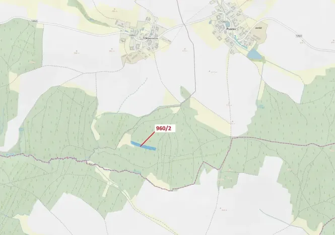 Dražba lesa, Psárov, 7607 m2
