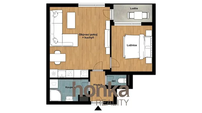 Prodej bytu 2+kk, Praha - Nusle, Mojmírova, 46 m2